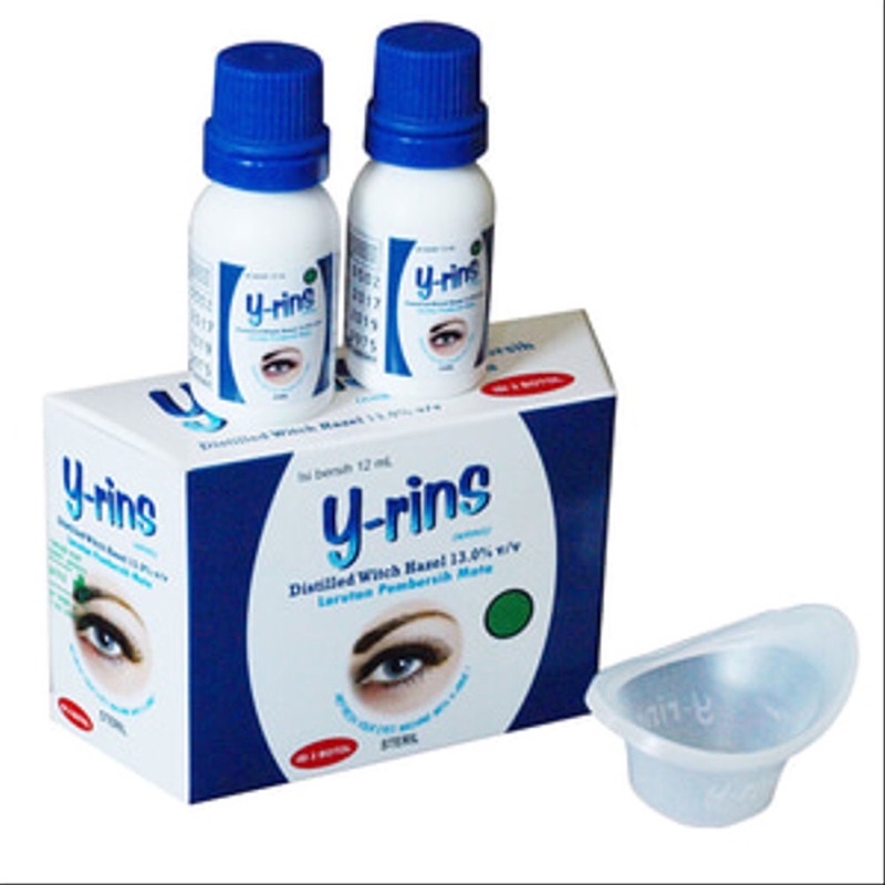 Y-rins (AIRINS) Isi 2 Botol @ 12 mL - Obat Pembersih Mata/Y-Rins Yrins Yrin Y Rins Kemasan 2 Botol Isi 12 ml Obat Pembersih Mata