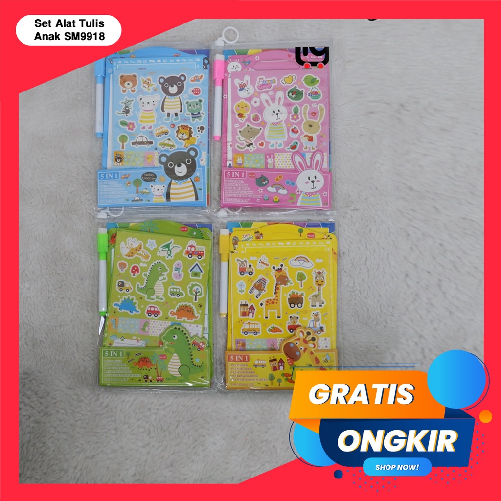 365 STATIONERY SET #40570 Buku &amp; Alat Tulis Anak / Karakter Fancy Gambar Lucu