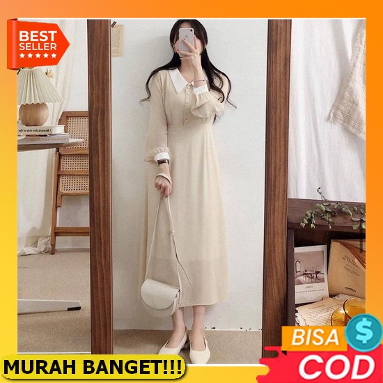 Terbaru Arista Midi Dress Unique Midi Dress Combed 24S Midi Dress Kaos Sablon Mewah Elegant Midi Dre