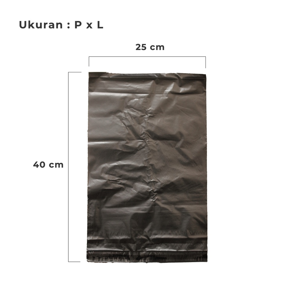 

Plastik polymailer 25 x 40 Hitam packaging Kantong Amplop isi 100 pcs