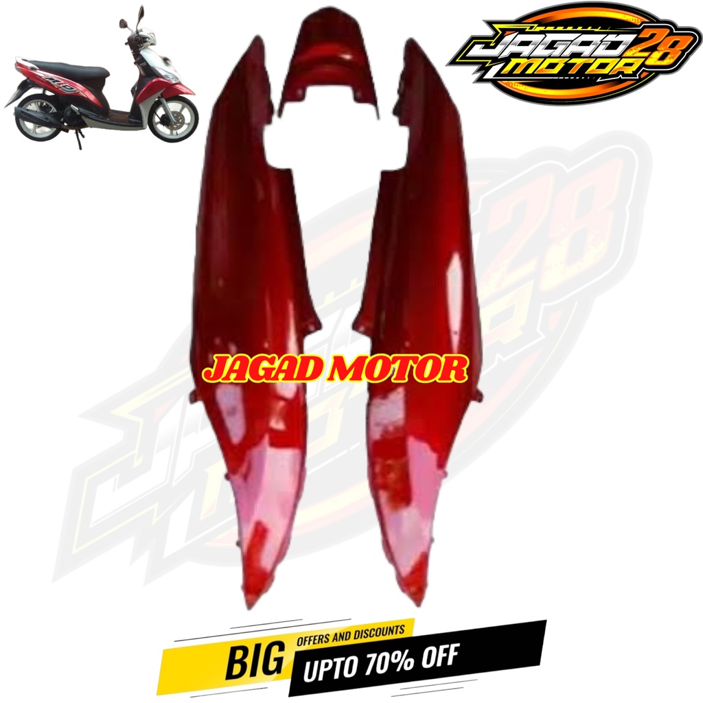 Body Belakang Yamaha Mio J Merah / Cover Body Belakang Yamaha Mio J Merah / Body Belakang Samping Kanan Kiri Yamaha Mio J Merah