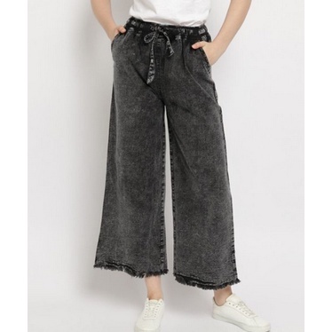 Kulot Wanita Snow Hitam / Celana Panjang Wanita Kulot Rawis