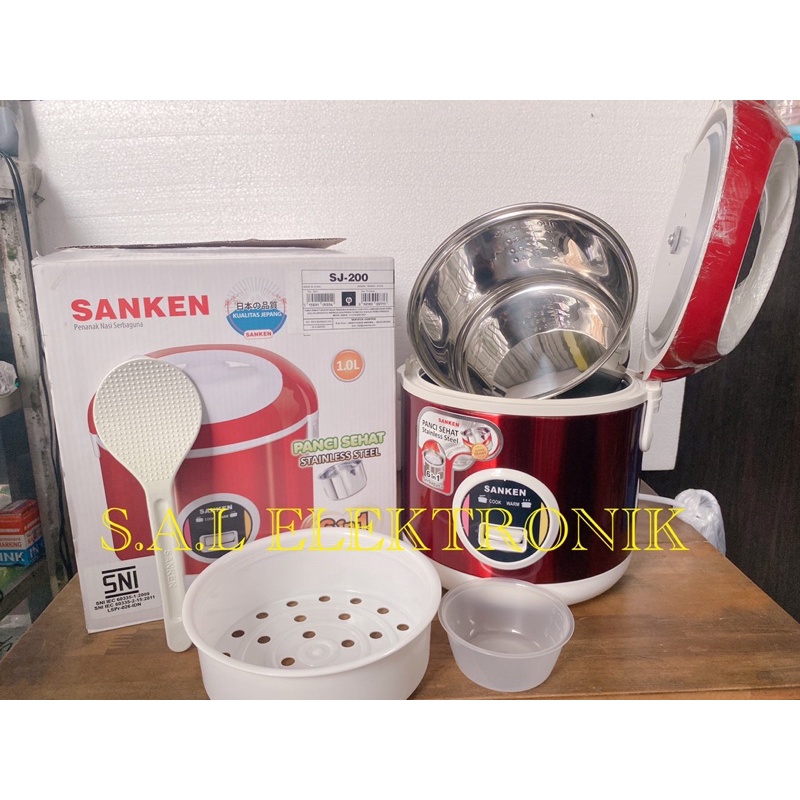 Magic Com Sanken Stainlees 1L 120/200