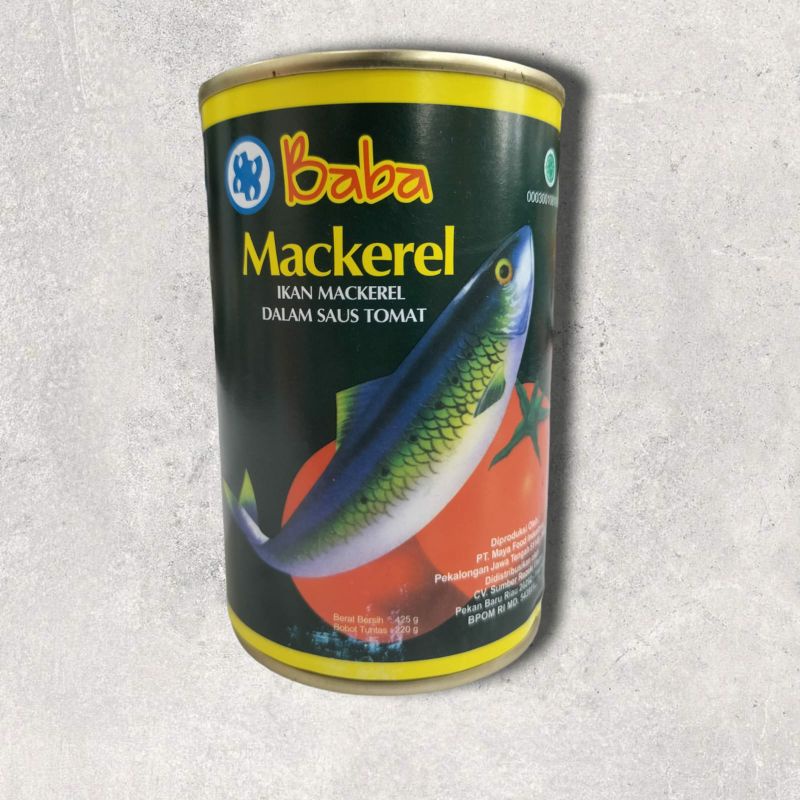 

Baba Mackerel Saus Tomat 425gr
