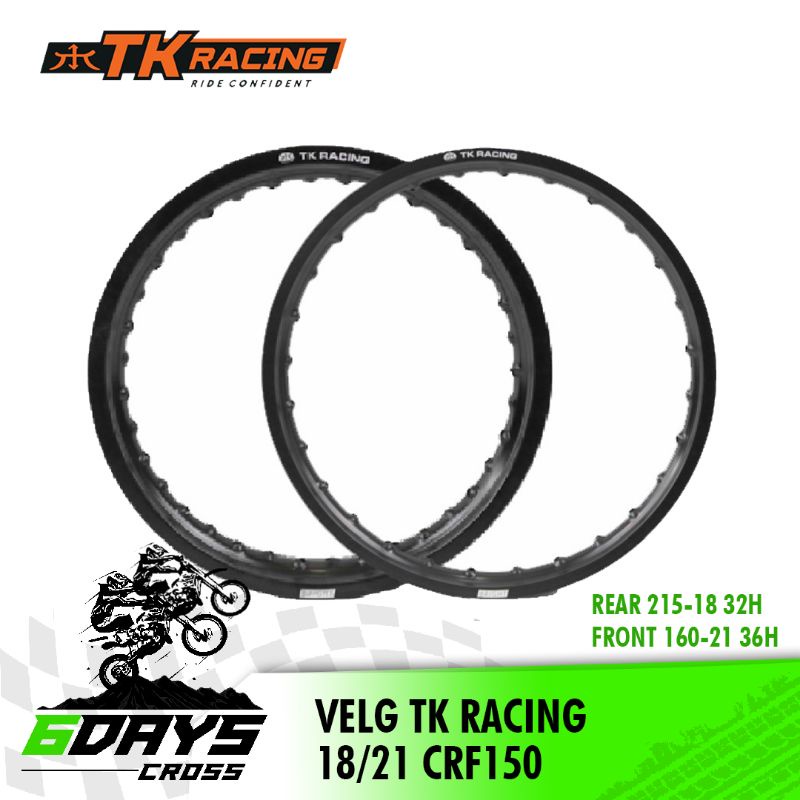 Velg TK Racing Hitam 18/21 - 215x18 & 160x21
