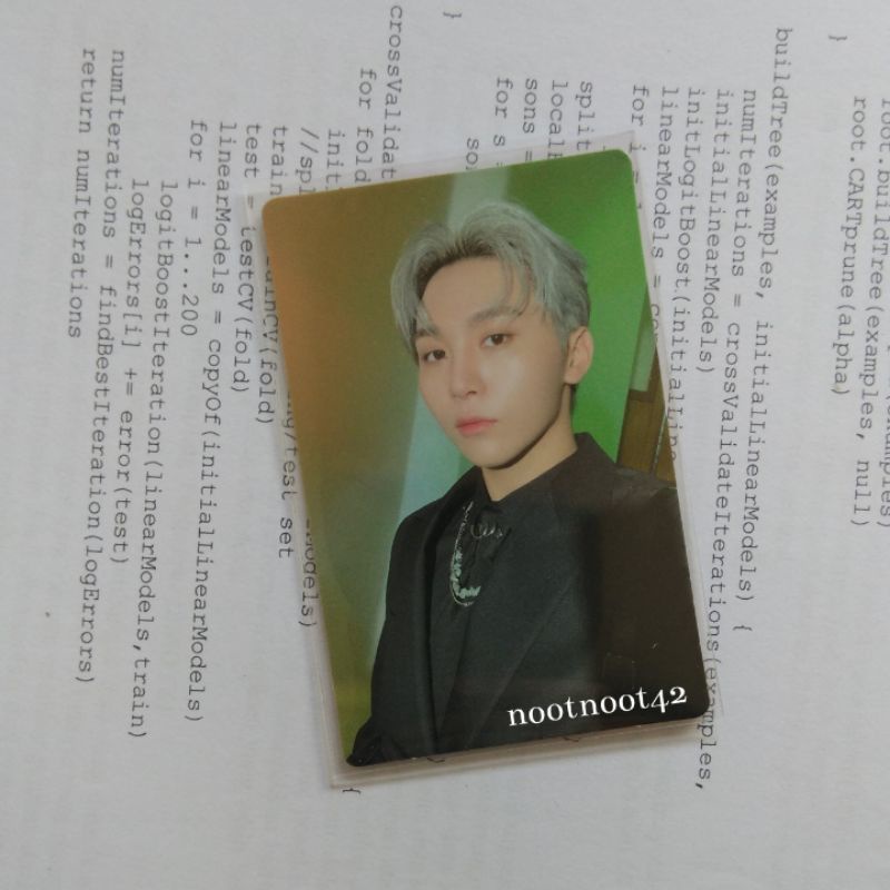 Photocard Seungkwan Attaca Carat Ver