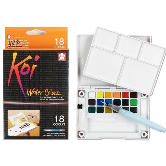 

[COD] Sakura Koi Watercolor Pocket Field Sketch Box 18 TERMURAH Kode 22