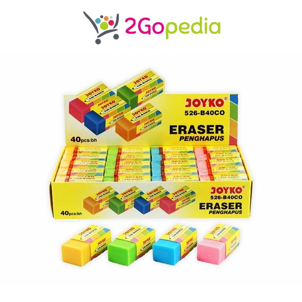 

Penghapus Kecil Warna 526 - B40 CO Joyko Grosir Murah Atk
