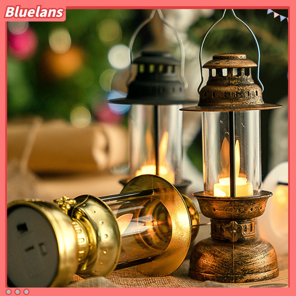 (In Stock) Lampu Gantung LED Bentuk Lilin Bahan Plastik Gaya Retro