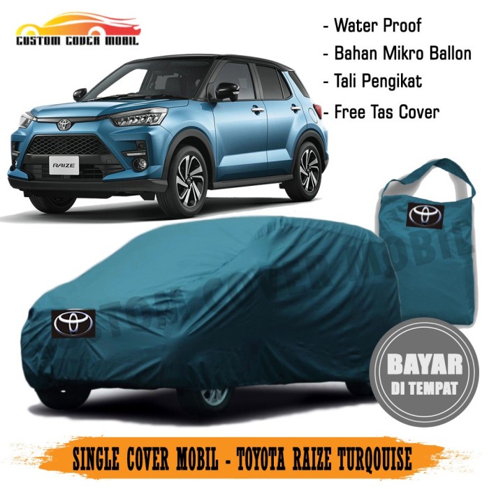 {BEKAS} Cover/Selimut Mobil Toyota Raize indoor - Biru Muda Berkualitas