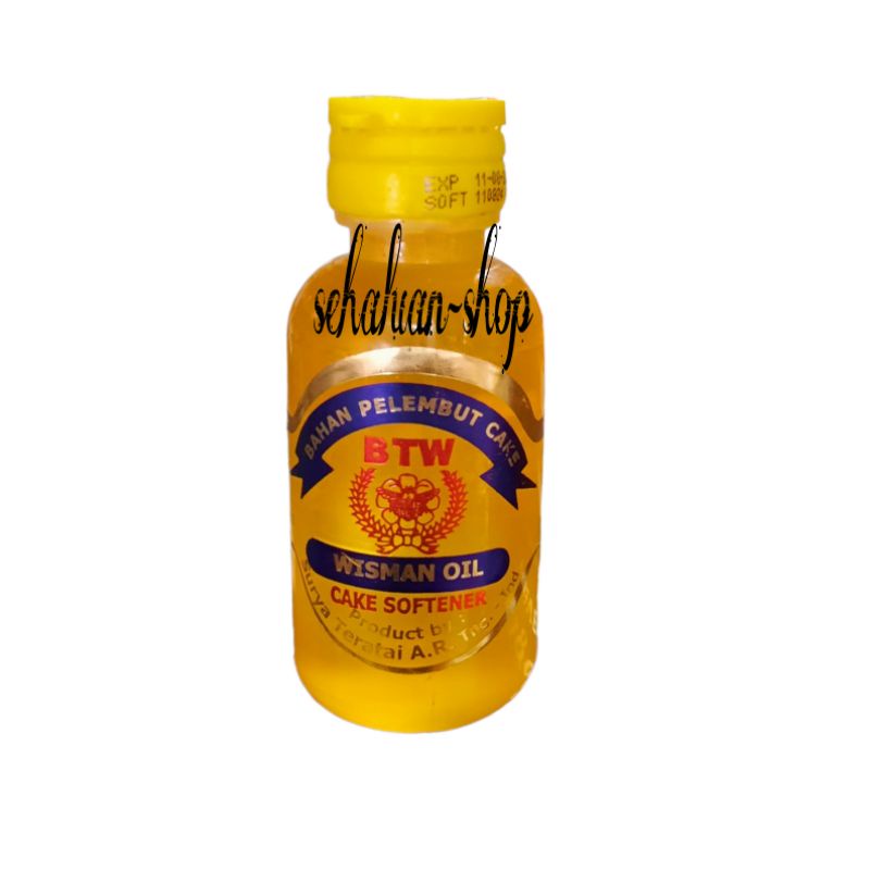

Wisman Oil Btw - Cake Softener 60ml - Pelembut Cake