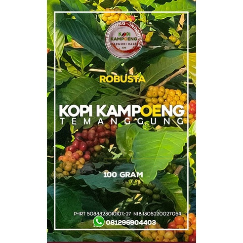 

kopi robusta nàtural asli temanggung (powder) 100g