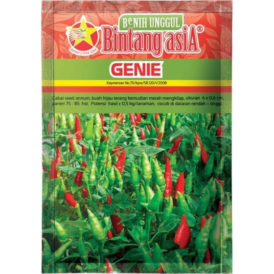 Cabe rawit hijau Genie 10 gram