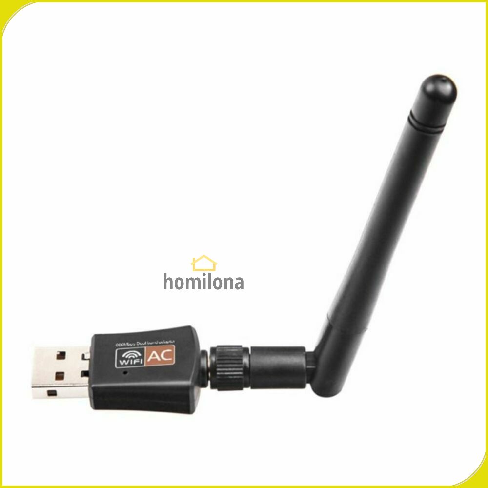 USB Wireless Adapter WiFi Dongle 802.11AC 600Mbps ZAPO W58L RTL8811CU Black