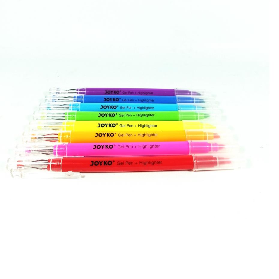 

Promo JOYKO - GPC 277 Pena Gel + Highlighter Penanda 8 Warna - SET ✓