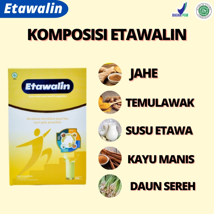 

Susu Etawalin 200gr Original Ori - Susu Etawa Bubuk Atasi Nyeri Pinggang Sendi Lutut Osteoarthritis Rematik Asam Urat Osteopor