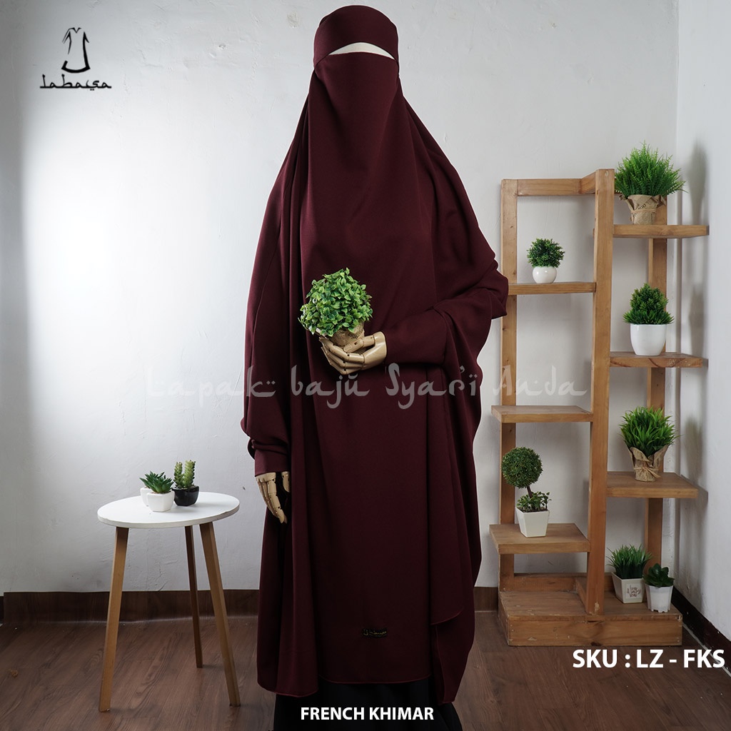 French Khimar Jumbo Square Manset Model Lengan resleting Jepang Labasa Ori | French Hijab | Fashion Muslim