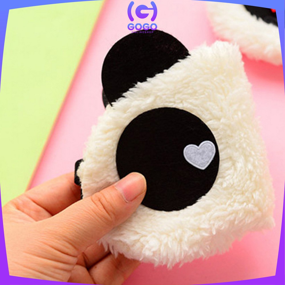 GOGO-C480 Penutup Mata Tidur Motif Panda / Penutup Mata Ekspresi / Masker Tidur Karakter Sleeping Eye Panda