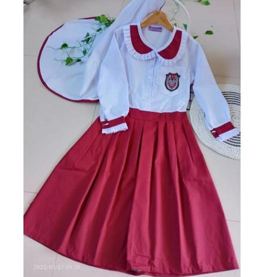 Best Seller Baju Gamis Seragam Sekolah SD Anak Perempuan / Seragam Merah Putih & Pramuka