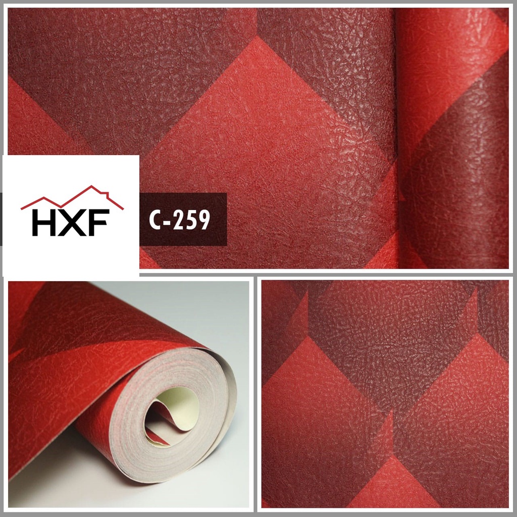 WALLPAPER DINDING VINYL KOTAK PERSEGI 3D