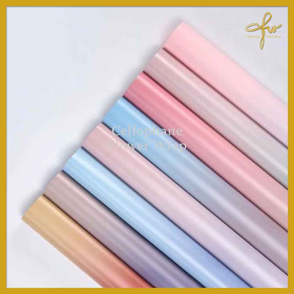 

Kertas Buket Rainbow Color Cellophane Flower Wrapping