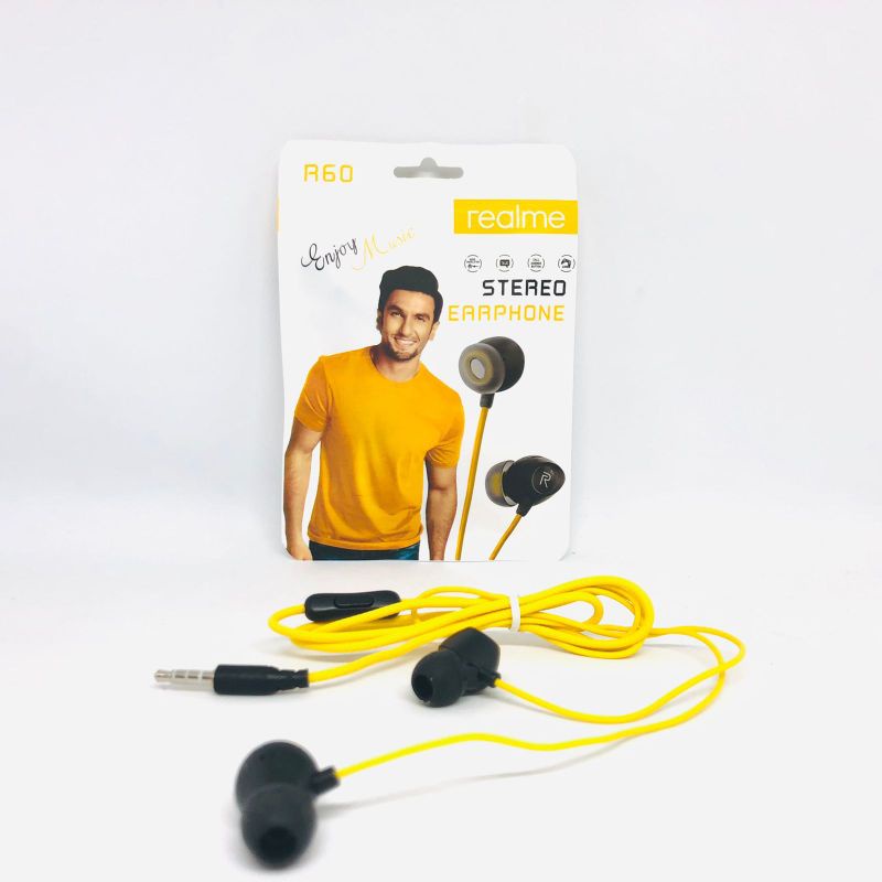 earphone realme buds r60 hf stereo sound handsfree headset roxy