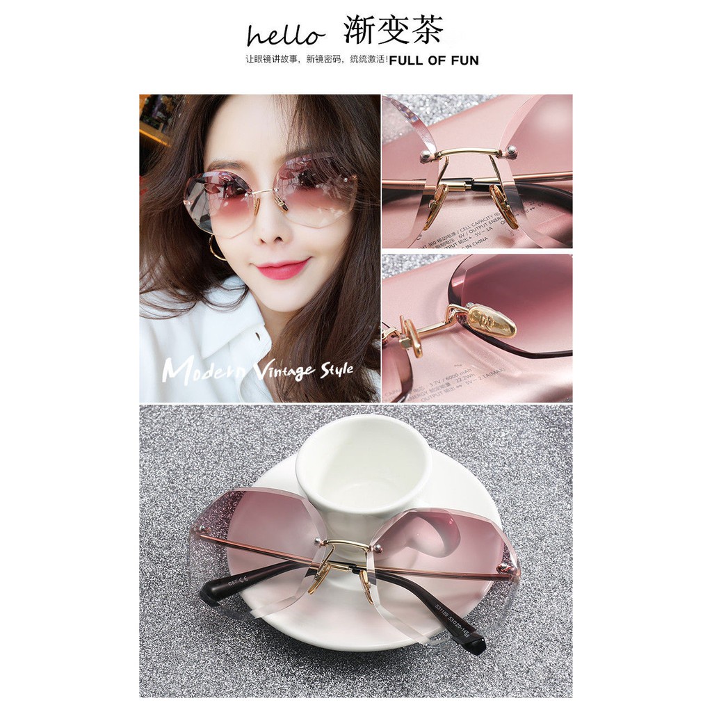 Kacamata Fashion Wanita Korean Kaca Transparant GF43