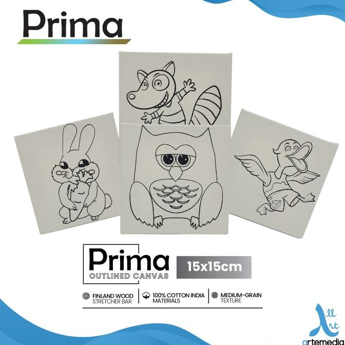

Kanvas Lukis Bergambar Prima Outlined 15x15cm Cotton Canvas