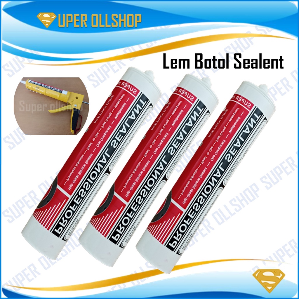 Lem Kaca Aquarium Bening Hitam Sealant Silikon Silicone Silent Silen Akuarium Sealent Botol Termurah