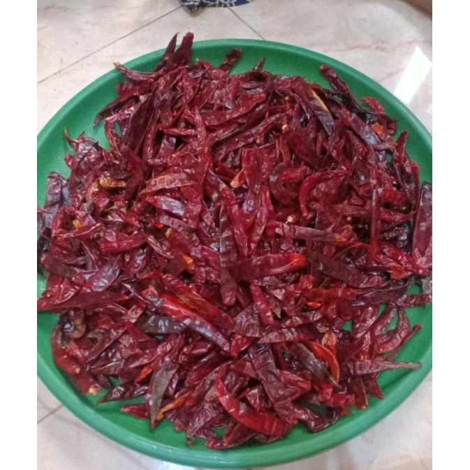 

cabe besar kering tanpa tangkai bersih kwalitas super 500 gram packing