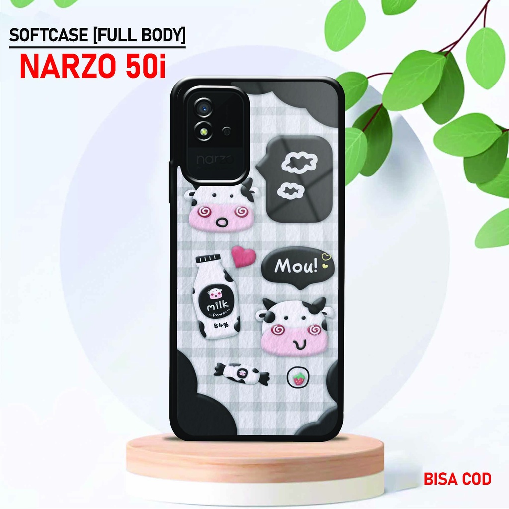 Softcase Glossy Realme Narzo 50i - Fashion Case [ UC 7 ] Realme Narzo 50i - Softcase Mengkilat Realm