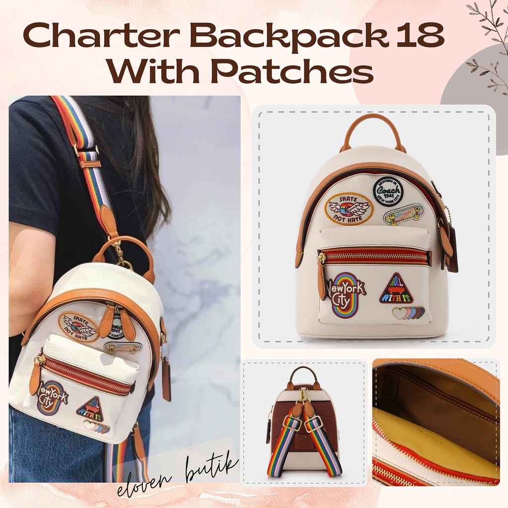 tas ransel wanita mini coach Charter Backpack 18