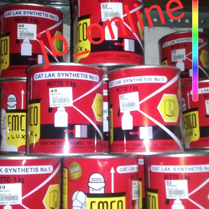 ,,,,,,,] cat minyak kayu dan besi EMCO warna standart, gunung, bintang