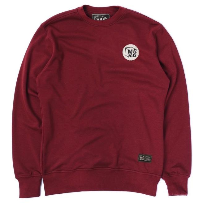 Super Oke--Sweater Crewneck Polos Logo Bordir Mcvois Pria Wanita Premium Distro