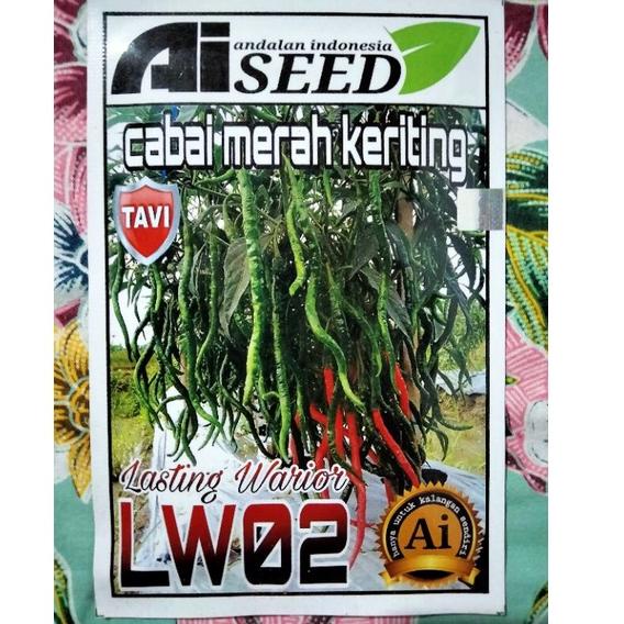 JIM.18Oc22ᵛ ‑ Cabe LW 02 10 Gram - Benih Cabe Merah Keriting LW 02 - Bibit Cabe Kriting LW02 - CMK L