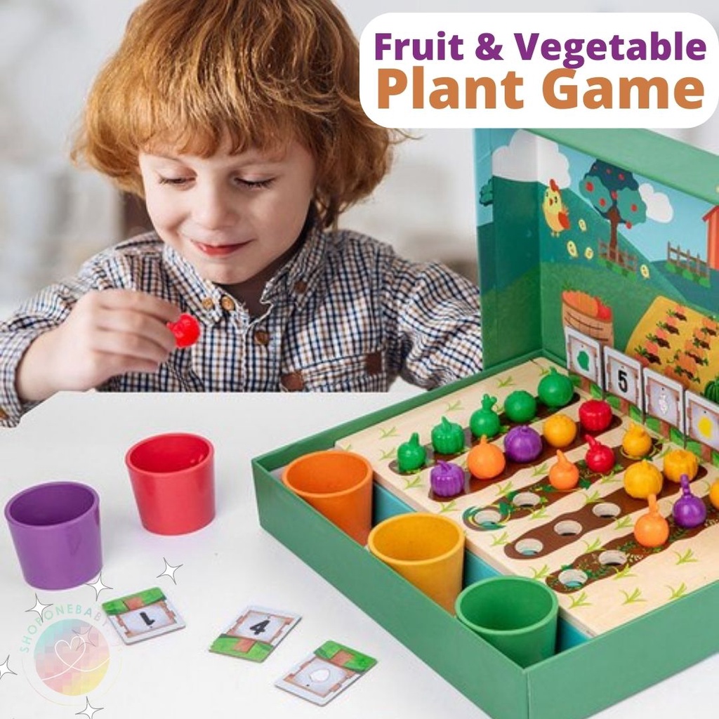Jual Fruit and Vegetable Farm Mainan Edukasi Color Cognitive
