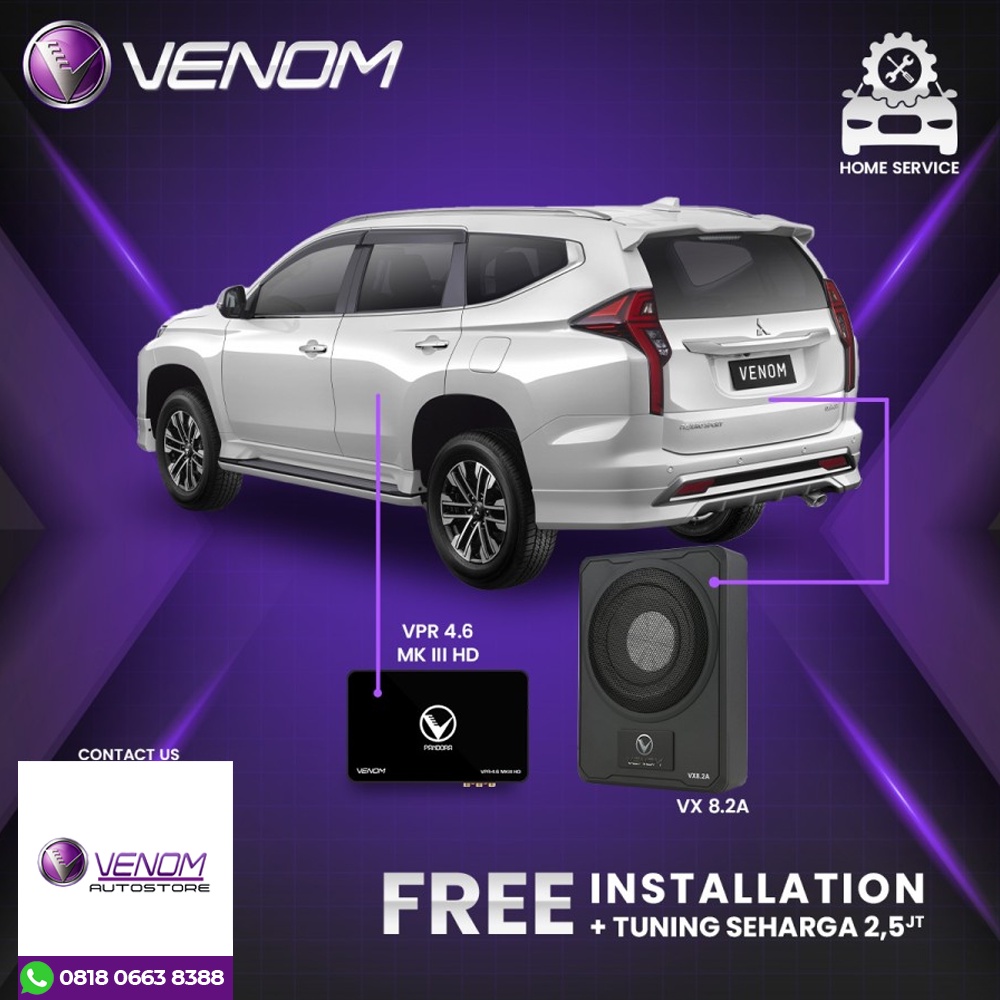 Venom Express Mitsubishi Pajero Paket Audio Mobil Gratis Pasang Tuning