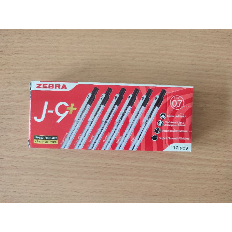

Pulpen Zebra J-9+ Hitam