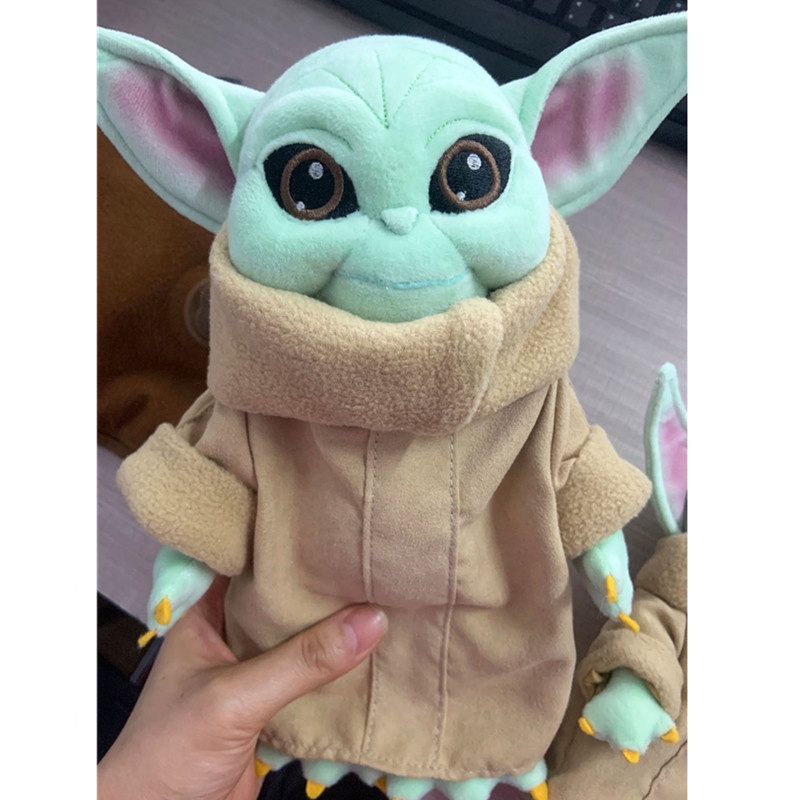 Mainan Boneka Stuffed Plush Kartun Star Wars Yoda Ukuran 30CM Untuk Anak