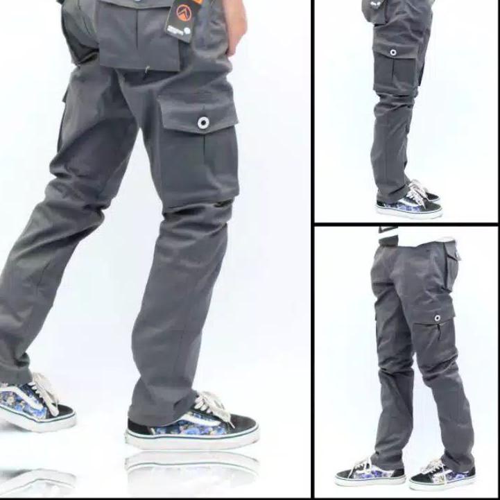 Dijual--CELANA CARGO PANJANG PRIA JUMBO CELANA CARGO PANJANG HITAM CELANA CARGO PANJANG PRIA CELANA 