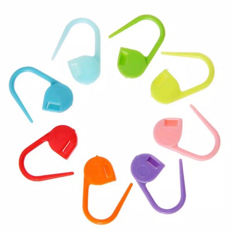 (10PCS) PENANDA RAJUT PENITI TUMPUL PLASTIC PINS/ STITCH MARKER CROCHET