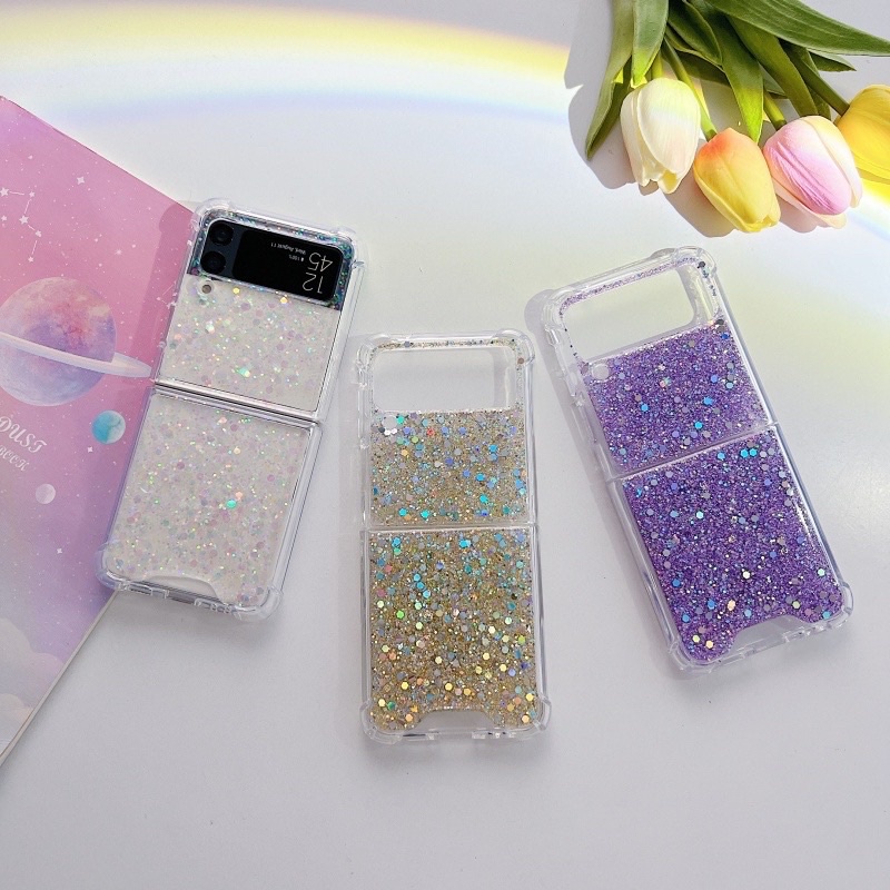 Casing Full Glitter Samsung Galaxy Z Flip 4 Z Flip 3 2  ZFlip 4 Zflip3 Zflip4 Flip4 Flip3 FLip2 Fold READYSTOCK [AVAILABLE BANYAK WARNA]