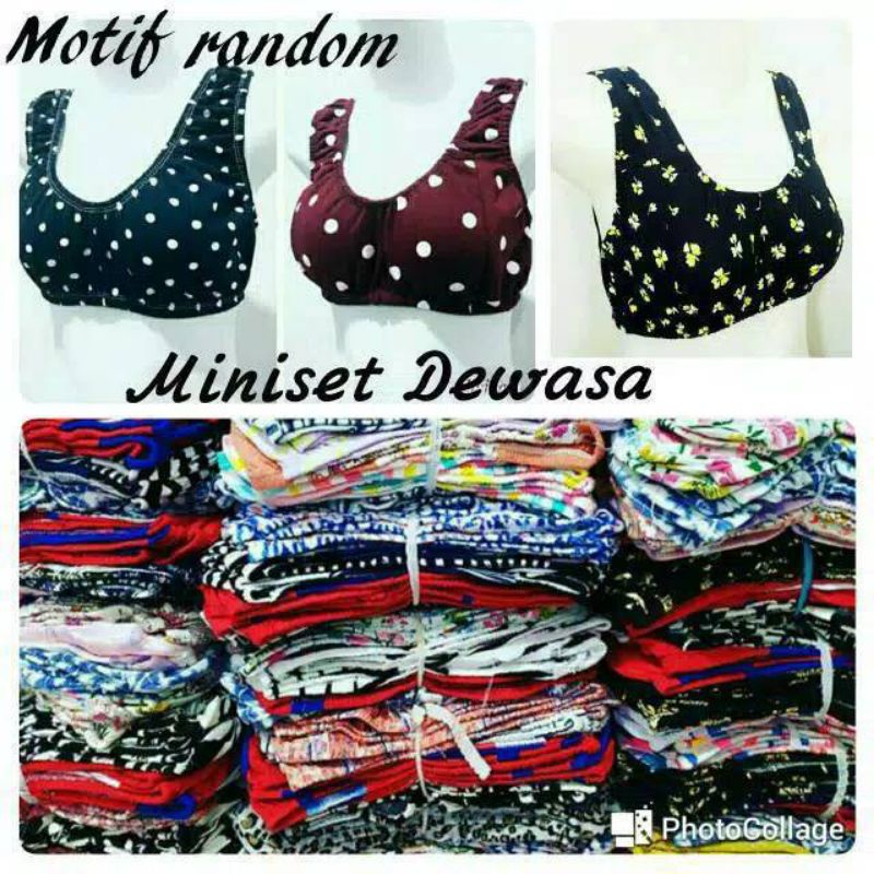 mini set bra dewasa murah / miniset kutang remaja / mini set bra tanpa kawat bahan kaos / bh remaja 