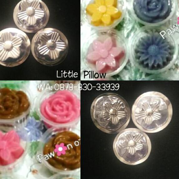 Best--(Isi 100pcs - MIKA AGAR SERUNI) Cetakan Puding Mika Bunga Seruni Mini/Cetakan Agar/Cetakan Mik