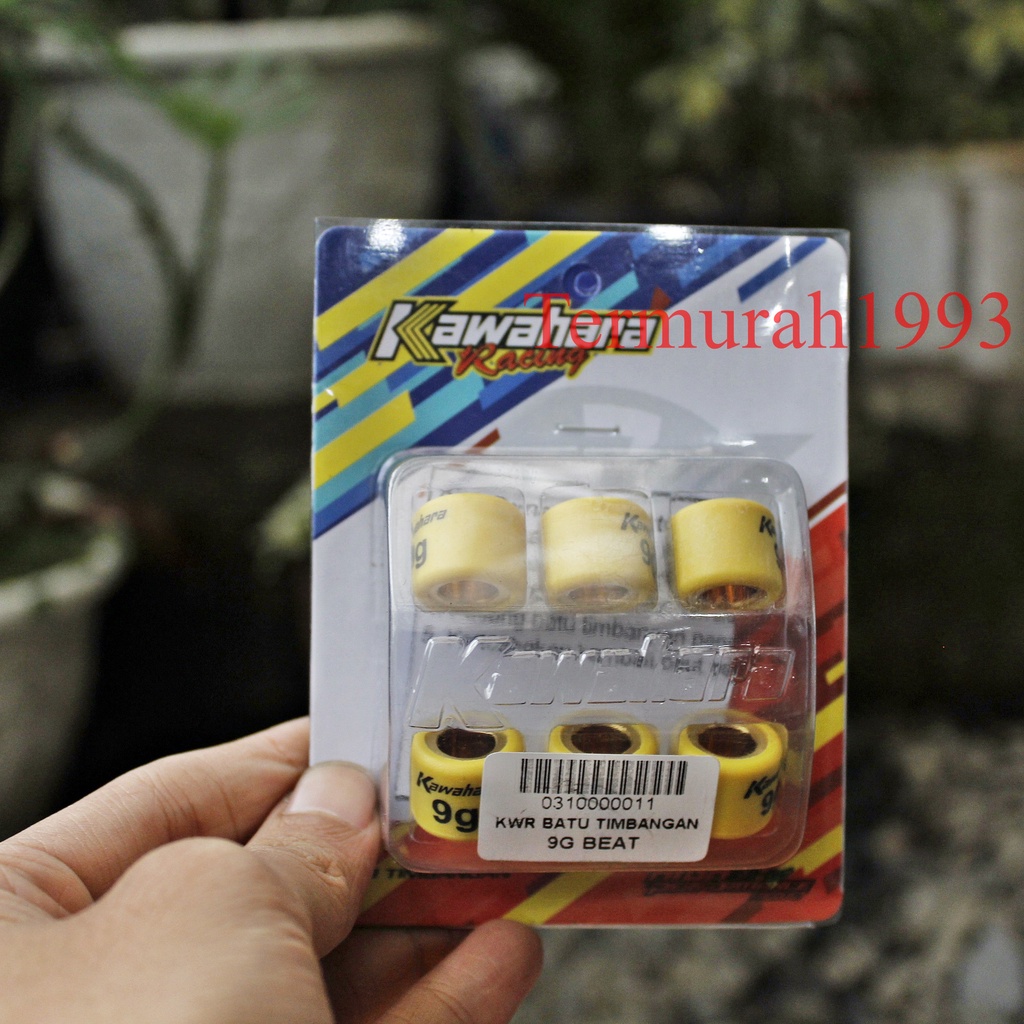 ROLLER BEAT KARBU 9 GRAM KAWAHARA RACING ISI 6 PCS