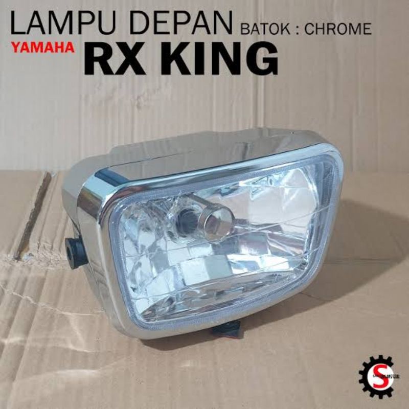 LAMPU DEPAN RXKING REFLEKTOR RX KING NEW SCORPIO CHROME KACA BENING