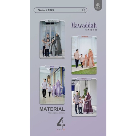 Famset Mawaddah by Nararya#Famset PO#Famset Ready awal Desember