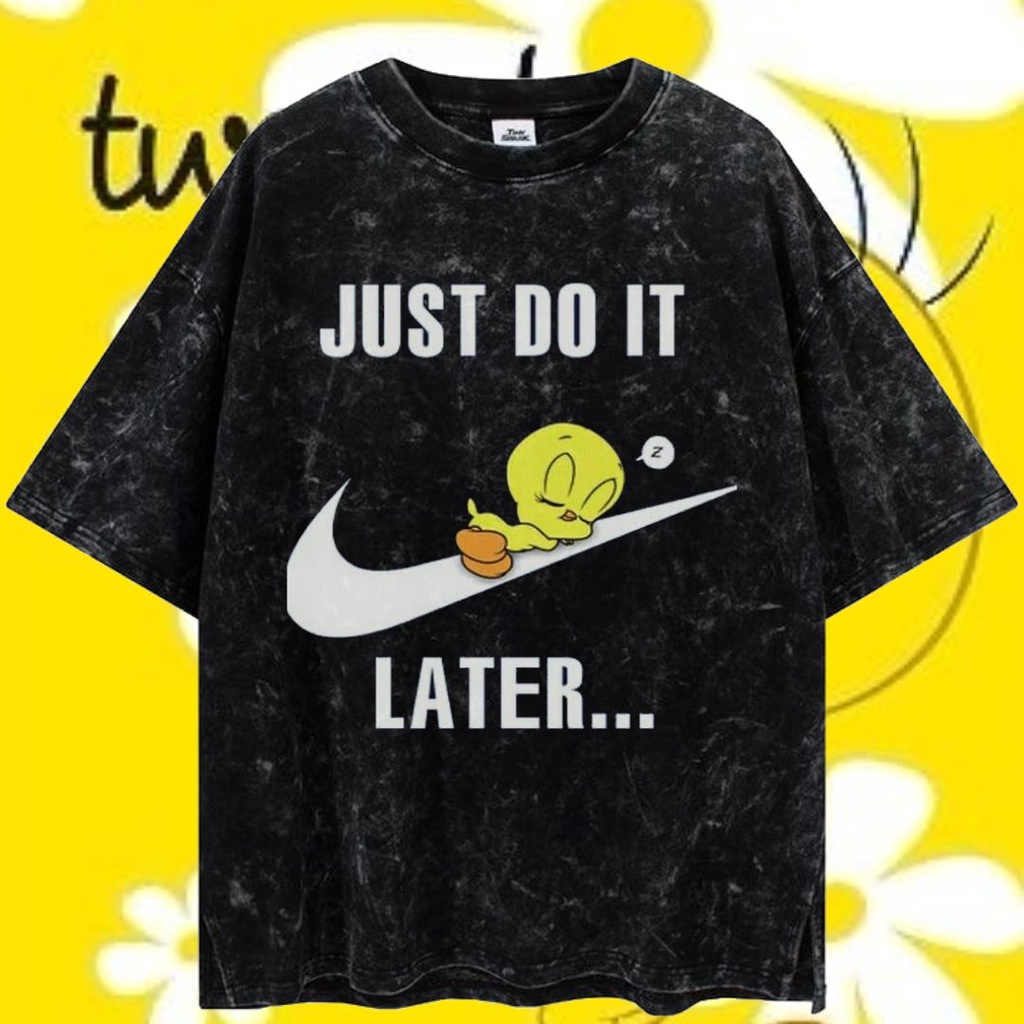 LASTHOPE 'TWEETY' OVERSIZE WASHING TSHIRT / KAOS ATASAN TSHIRT TEE WASHING ACID WASHED STONEWASH OVE