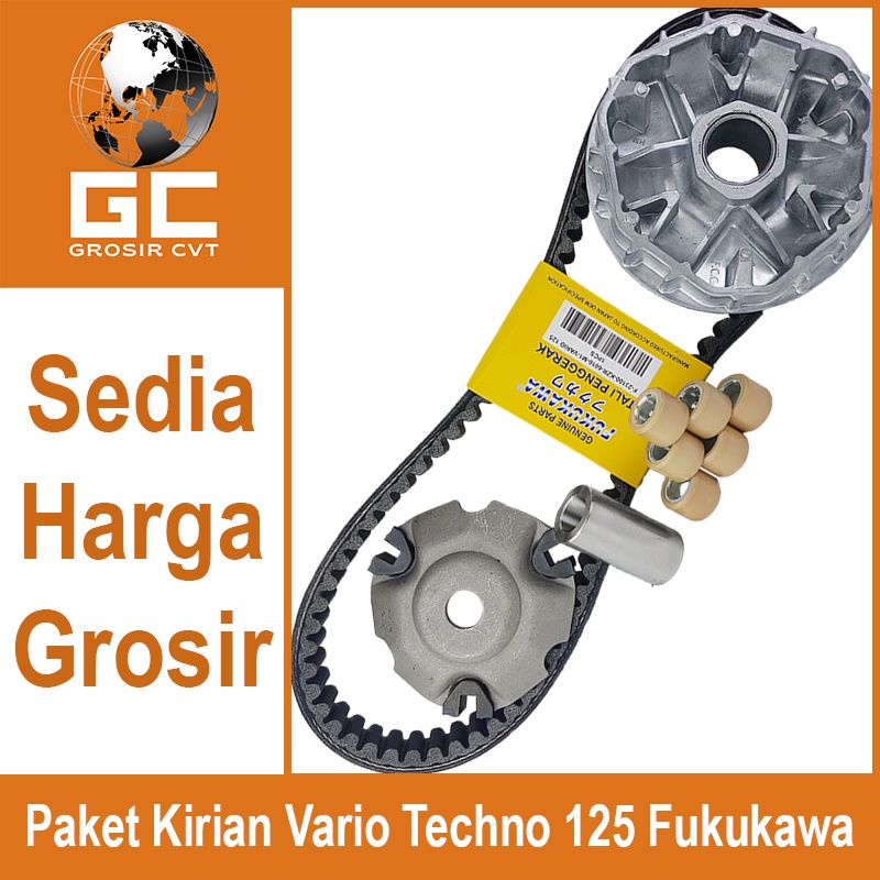 Paket Kirian Rumah Roller Vanbelt KIT Roller Honda Vario Techno Fi 125 KZR Fukukawa