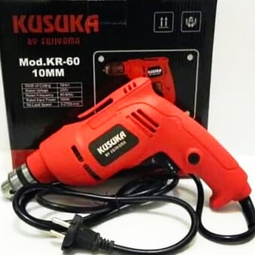 Mesin Bor 10mm Kusuka (Merah)